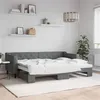 Image de vidaXL Slaapbank met onderschuifbed 80x200 cm stof donkergrijs3197422
