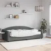 Image de vidaXL Slaapbank met matras 100x200 cm stof donkergrijs3197518