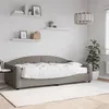 Image de vidaXL Slaapbank met matras 100x200 cm stof taupe3197520