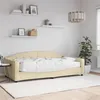 Image de vidaXL Slaapbank met matras 100x200 cm stof cràmekleurig3197521