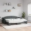 Image de vidaXL Slaapbank met onderschuifbed 80x200 cm stof donkergrijs3197526
