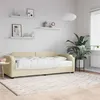 Image de vidaXL Slaapbank met matras 80x200 cm stof cràmekleurig3197615