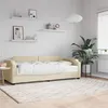 Image de vidaXL Slaapbank met matras 90x200 cm stof cràmekleurig3197620