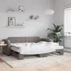 Image de vidaXL Lit de jour avec lit gigogne taupe 90x200 cm tissu 3197637