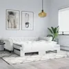 Image de vidaXL Lit de jour avec lit gigogne blanc 90x200 cm similicuir 3197724