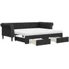 Image de Lit gigogne vidaxl 235 x 192.5 x 68 cm en simili de couleur