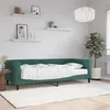 Image de vidaXL Slaapbank met matras 90x200 cm fluweel donkergroen3197749