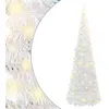 Image de vidaXL Sapin de Noël Artificiel escamotable 200 LED, Arbre de Noël avec Lumières, Décoration de Fête Vacance Maison Intérieur Extérieur, 210 cm