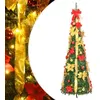 Image de vidaXL Sapin de Noël artificiel escamotable 200 LED vert 210 cm 357763