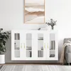 Image de Armoires murales 2 pcs blanc bois d ingénierie