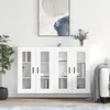 Image de vidaXL Armoires murales 2 pcs blanc bois d'ingénierie 3197945