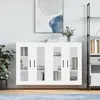 Image de vidaXL Armoires murales 2 pcs blanc bois d'ingénierie 3197961