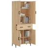 Image de Buffet haut Chêne sonoma 69,5x34x180 cm Bois d'ingénierie