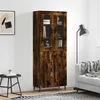 Image de vidaXL Hoge kast 69,5x34x180 cm bewerkt hout gerookt eikenkleurig3198230