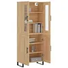 Image de vidaXL Buffet haut Chêne sonoma 69,5x34x180 cm Bois d'ingénierie