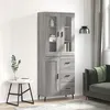 Image de vidaXL Buffet Haut, Armoire de Rangement avec Pieds, Meuble de Rangement, Organisateur Salon Salle de Séjour, Moderne, Sonoma Gris Bois d'Ingénierie 3198679