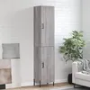 Image de vidaXL Buffet haut Sonoma gris 34,5x34x180 cm Bois d'ingénierie 3198799