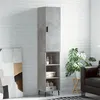 Image de vidaXL Buffet haut Gris béton 34,5x34x180 cm Bois d'ingénierie 3198805