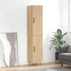 Image de vidaXL Buffet haut Chêne sonoma 34,5x34x180 cm Bois d'ingénierie