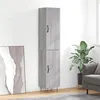 Image de vidaXL Buffet haut Sonoma gris 34,5x34x180 cm Bois d'ingénierie 3198823