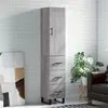 Image de vidaXL Buffet Haut, Armoire de Rangement avec Pieds, Meuble de Rangement, Organisateur Salon Salle de Séjour, Moderne, Sonoma Gris Bois d'Ingénierie