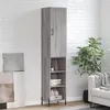 Image de vidaXL Buffet haut Sonoma gris 34,5x34x180 cm Bois d'ingénierie 3198991