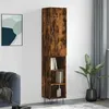 Image de vidaXL Hoge kast 34,5x34x180 cm bewerkt hout gerookt eikenkleurig3199014