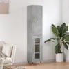 Image de vidaXL Buffet haut Gris béton 34,5x34x180 cm Bois d'ingénierie3199029