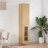 Image de vidaXL Buffet haut Chêne sonoma 34,5x34x180 cm Bois d'ingénierie