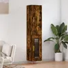 Image de vidaXL Buffet Haut, Armoire de Rangement avec Pieds, Meuble de Rangement, Organisateur Salon Salle de Séjour, Moderne, Chêne Fumé Bois d'Ingénierie 3199038