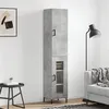 Image de vidaXL Buffet haut Gris béton 34,5x34x180 cm Bois d'ingénierie3199045
