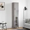 Image de vidaXL Buffet haut Sonoma gris 34,5x34x180 cm Bois d'ingénierie 3199055