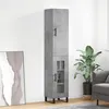 Image de Buffet haut Gris béton 34,5x34x180 cm Bois d ingénierie