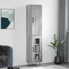 Image de vidaXL Buffet haut Sonoma gris 34,5x34x180 cm Bois d'ingénierie 3199079