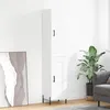 Image de vidaXL Buffet haut Blanc 34,5x34x180 cm Bois d'ingénierie 3199113