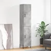 Image de vidaXL Buffet haut Gris béton 34,5x34x180 cm Bois d'ingénierie 3199117