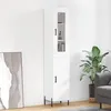 Image de vidaXL Buffet haut Blanc 34,5x34x180 cm Bois d'ingénierie 3199177
