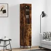 Image de vidaXL Buffet Haut, Armoire de Rangement avec Pieds, Meuble de Rangement, Organisateur Salon Salle de Séjour, Moderne, Chêne Fumé Bois d'Ingénierie