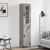 Image de vidaXL Buffet Haut, Armoire de Rangement avec Pieds, Meuble de Rangement, Organisateur Salon Salle de Séjour, Moderne, Sonoma Gris Bois d'Ingénierie 3199191