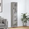 Image de vidaXL Buffet Haut, Armoire de Rangement avec Pieds, Meuble de Rangement, Organisateur Salon Salle de Séjour, Moderne, Sonoma Gris Bois d'Ingénierie 3199255