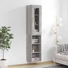 Image de vidaXL Buffet haut Sonoma gris 34,5x34x180 cm Bois d'ingénierie 3199359