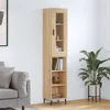 Image de vidaXL Buffet Haut, Armoire de Rangement avec Pieds, Meuble de Rangement, Organisateur Salon Salle de Séjour, Chêne Sonoma Bois d'Ingénierie