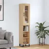 Image de vidaXL Buffet Haut, Armoire de Rangement avec Pieds, Meuble de Rangement, Organisateur Salon Salle de Séjour, Chêne Sonoma Bois d'Ingénierie