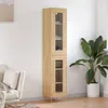 Image de vidaXL Buffet Haut, Armoire de Rangement avec Pieds, Meuble de Rangement, Organisateur Salon Salle de Séjour, Chêne Sonoma Bois d'Ingénierie