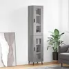 Image de vidaXL Buffet Haut, Armoire de Rangement avec Pieds, Meuble de Rangement, Organisateur Salon Salle de Séjour, Sonoma Gris Bois d'Ingénierie
