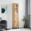 Image de vidaXL Buffet Haut, Armoire de Rangement avec Pieds, Meuble de Rangement, Organisateur Salon Salle de Séjour, Chêne Sonoma Bois d'Ingénierie