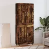 Image de vidaXL Buffet Haut, Armoire avec Pieds, Meuble de Rangement, Organisateur de Salon Salle de Séjour, Moderne, Chêne Fumé Bois d'Ingénierie