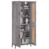 Image de Buffet haut Sonoma gris 69,5x34x180 cm Bois d'ingénierie