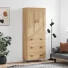 Image de vidaXL Buffet haut Chêne sonoma 69,5x34x180 cm Bois d'ingénierie
