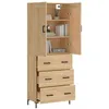 Image de Buffet haut Chêne sonoma 69,5x34x180 cm Bois d'ingénierie